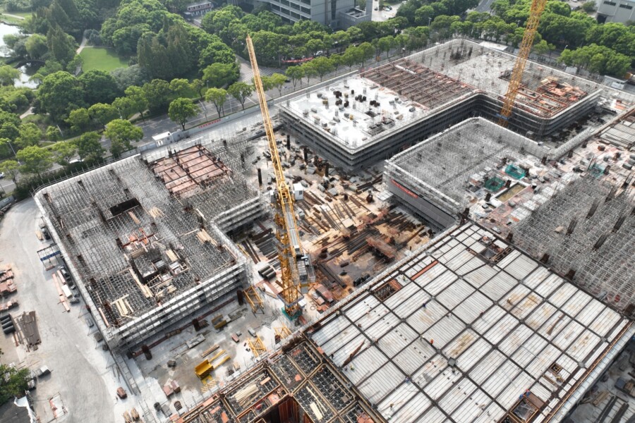 Healthcare Research Campus In Shanghai’s Waigaoqiao Free Trade Area Designed By Chapman Taylor Under Construction 4